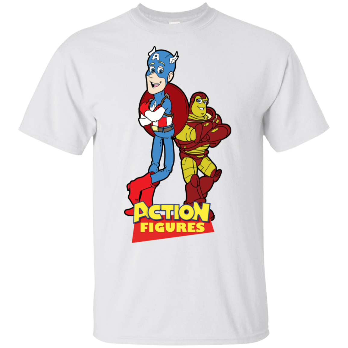 T-Shirts White / S Action Figures T-Shirt