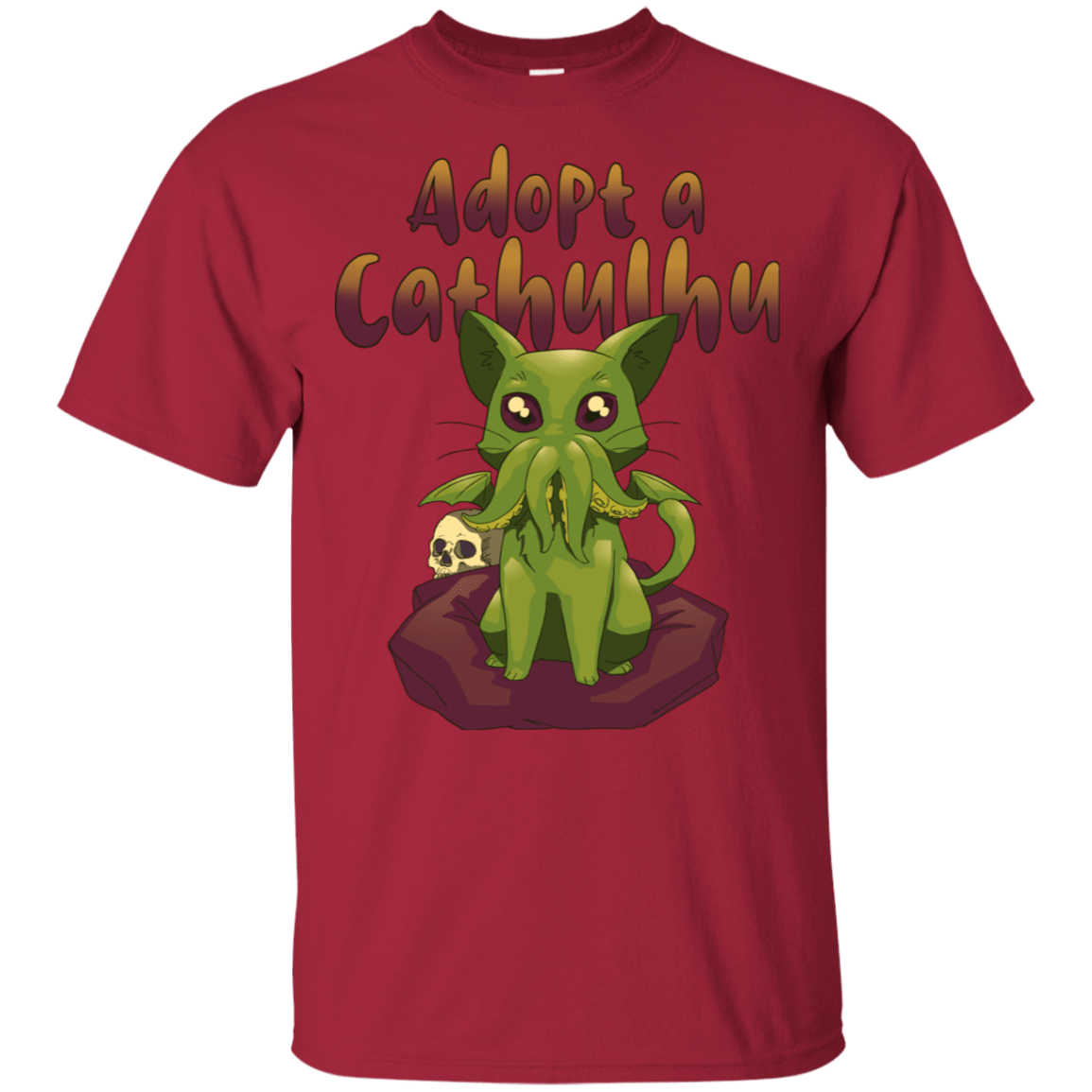T-Shirts Cardinal / S Adopt A Cathulhu T-Shirt