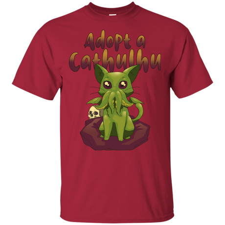T-Shirts Cardinal / S Adopt A Cathulhu T-Shirt