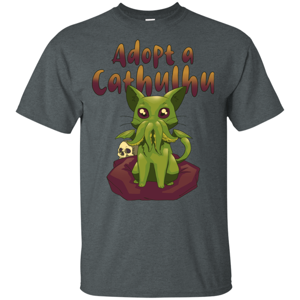 T-Shirts Dark Heather / S Adopt A Cathulhu T-Shirt