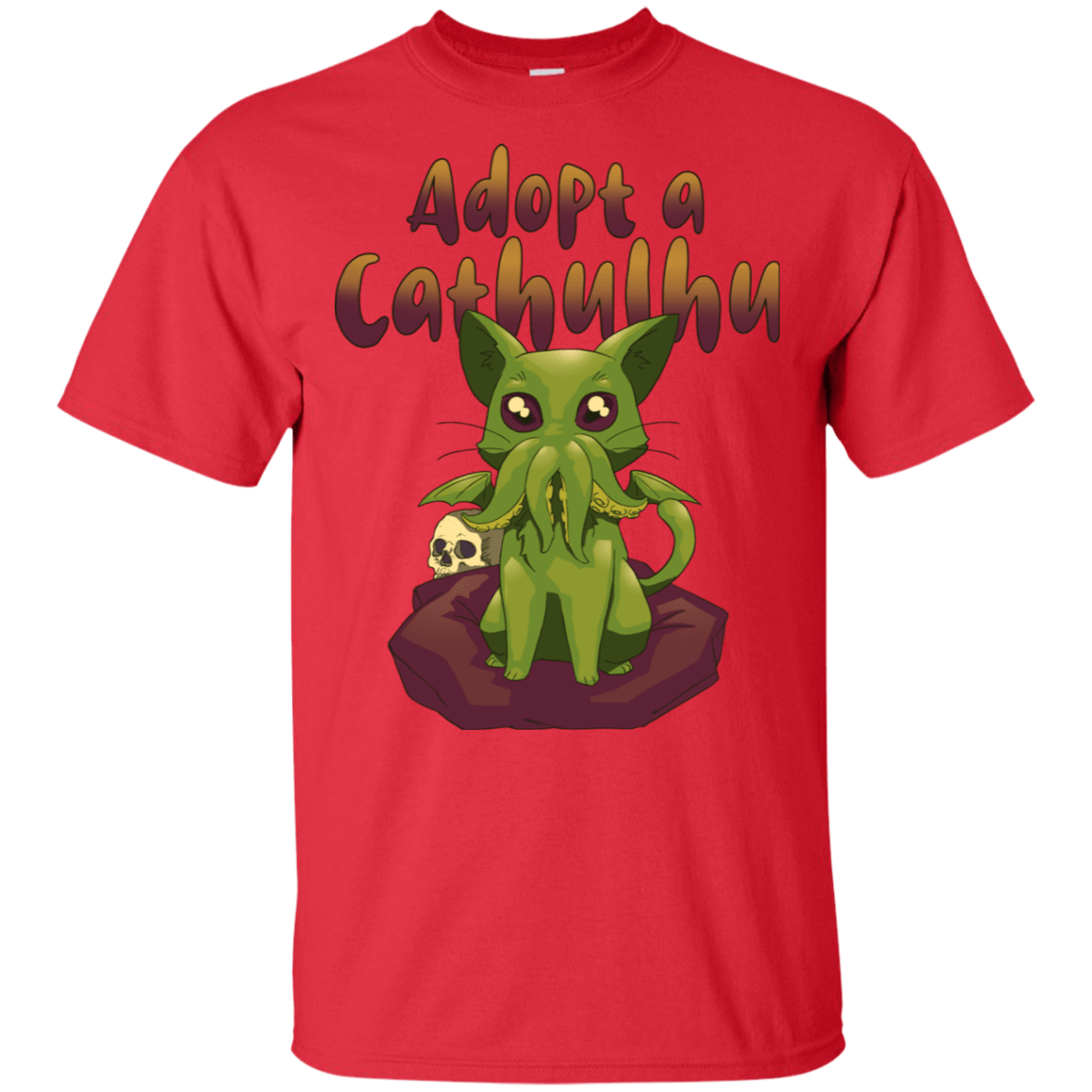T-Shirts Red / S Adopt A Cathulhu T-Shirt