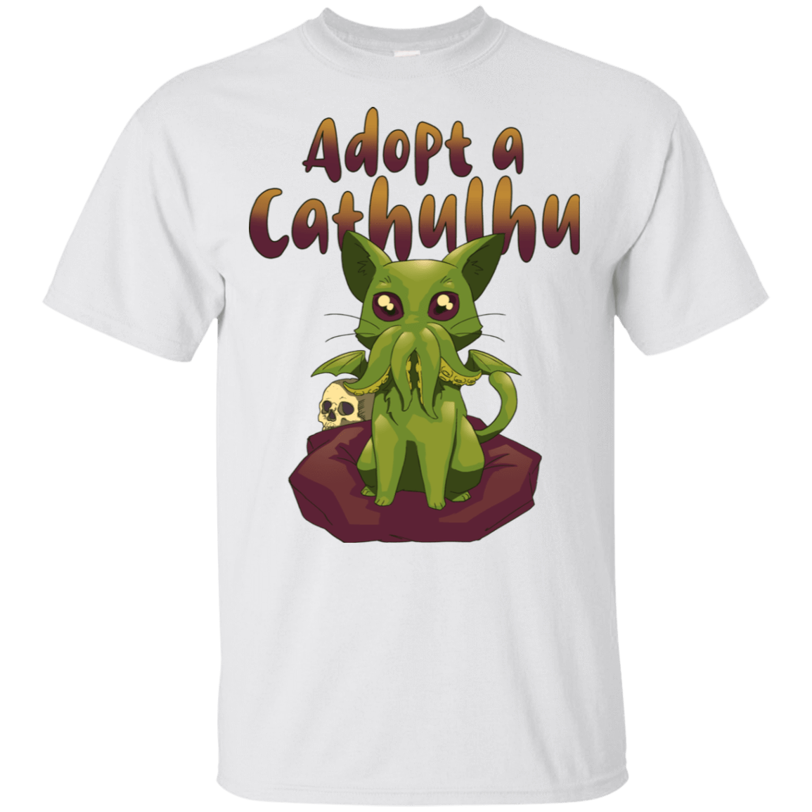 T-Shirts White / S Adopt A Cathulhu T-Shirt