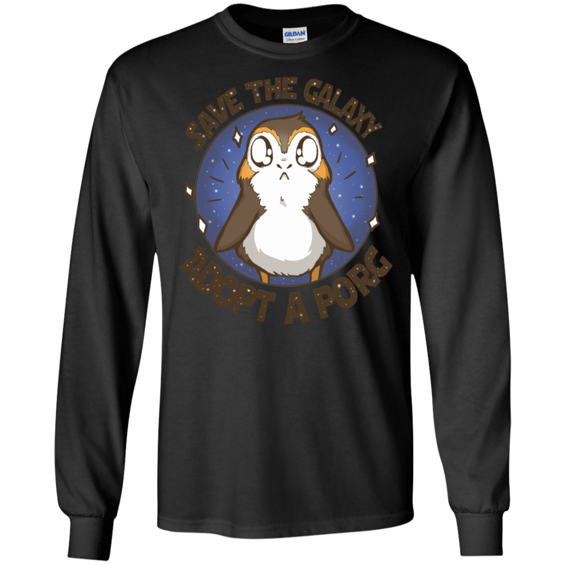 T-Shirts Black / S Adopt A Porg Men's Long Sleeve T-Shirt