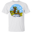 T-Shirts White / S Adult Yoda Calvin Circle T-Shirt