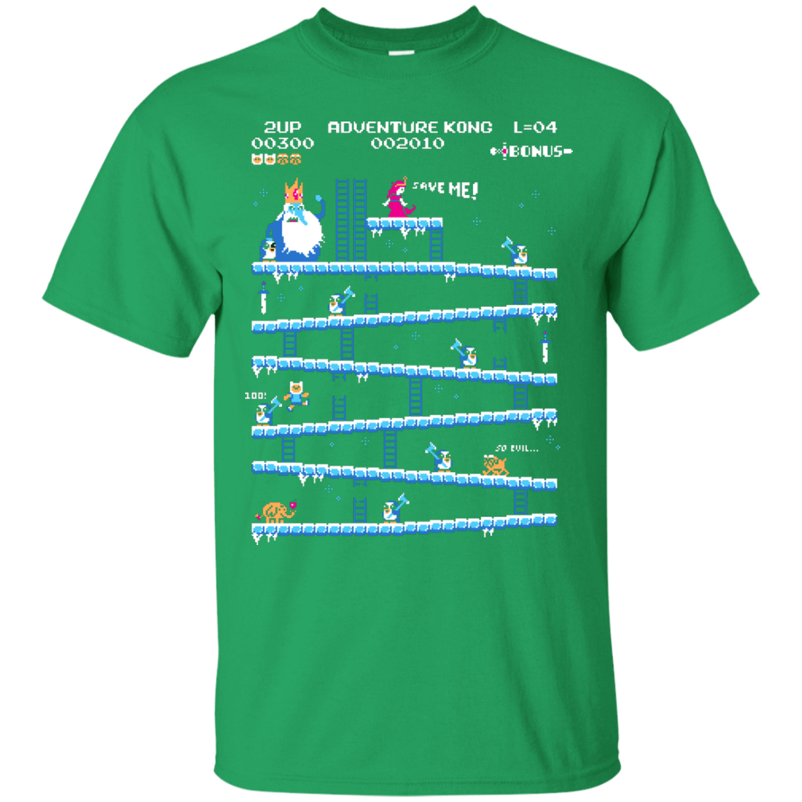 T-Shirts Irish Green / Small Adventure Kong T-Shirt