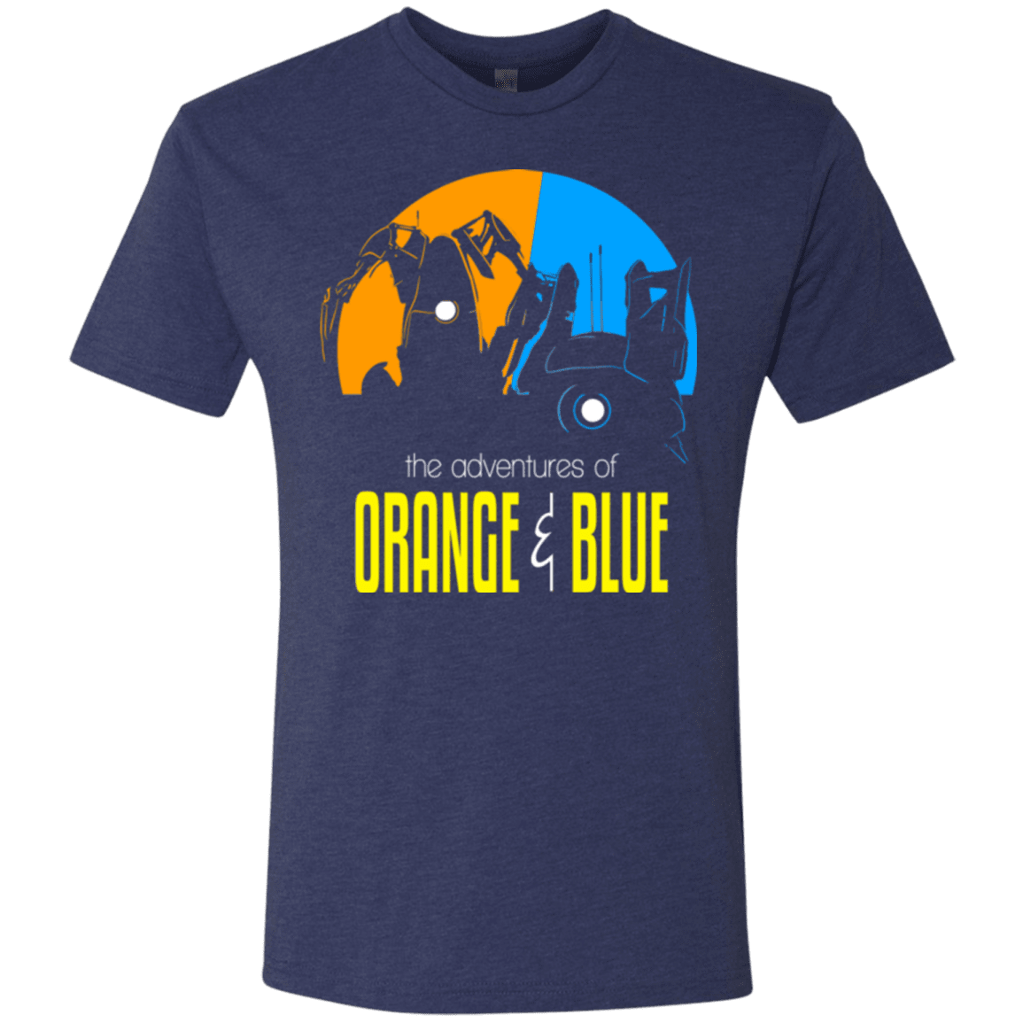 T-Shirts Vintage Navy / S Adventure Orange and Blue Men's Triblend T-Shirt