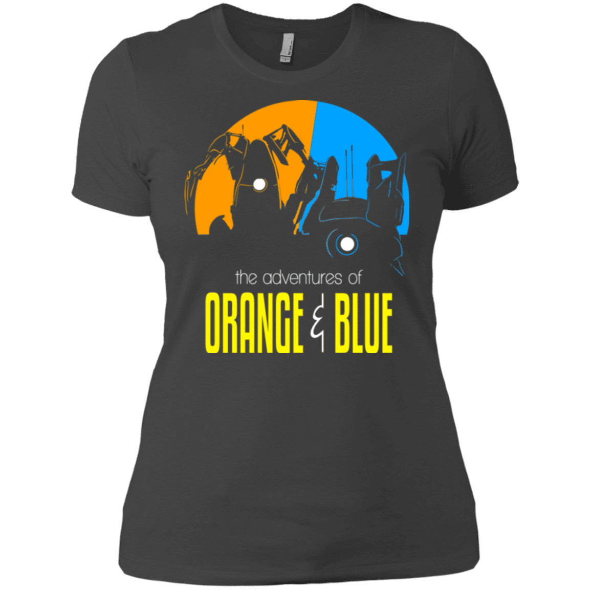 T-Shirts Heavy Metal / X-Small Adventure Orange and Blue Women's Premium T-Shirt
