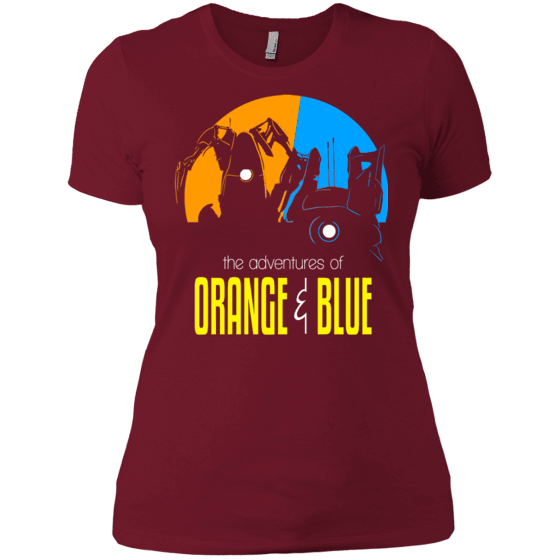 T-Shirts Scarlet / X-Small Adventure Orange and Blue Women's Premium T-Shirt