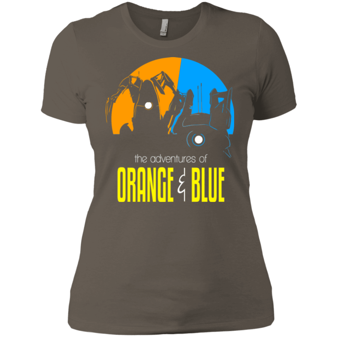 T-Shirts Warm Grey / X-Small Adventure Orange and Blue Women's Premium T-Shirt