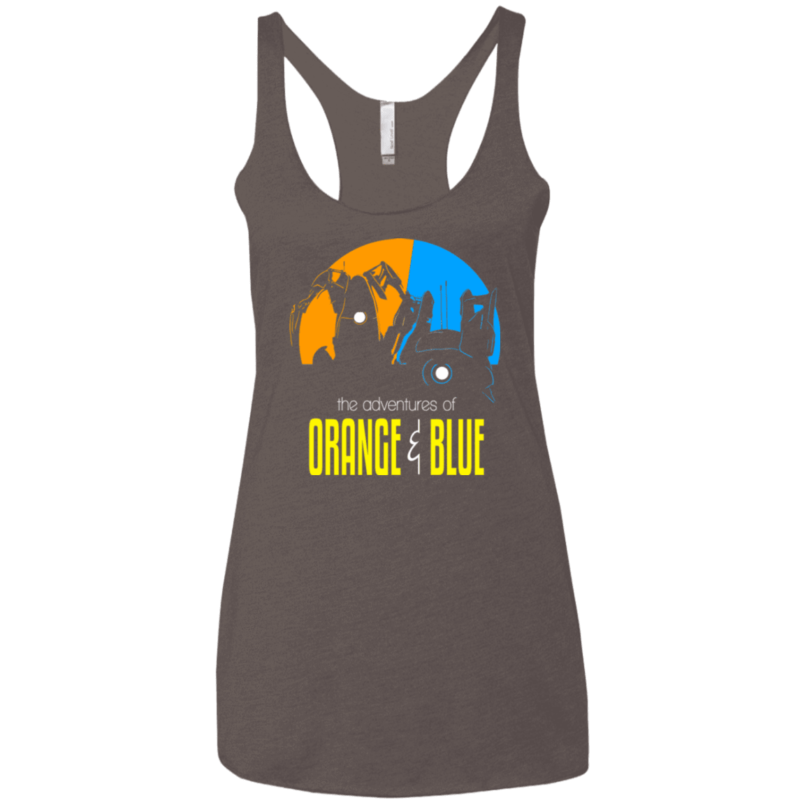 T-Shirts Macchiato / X-Small Adventure Orange and Blue Women's Triblend Racerback Tank
