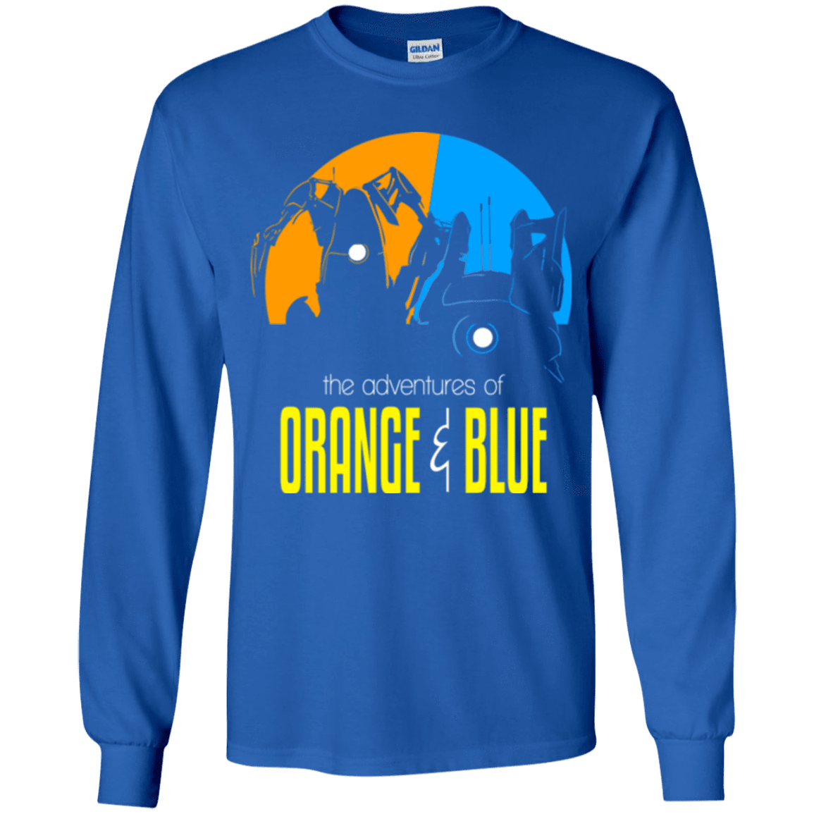 T-Shirts Royal / YS Adventure Orange and Blue Youth Long Sleeve T-Shirt
