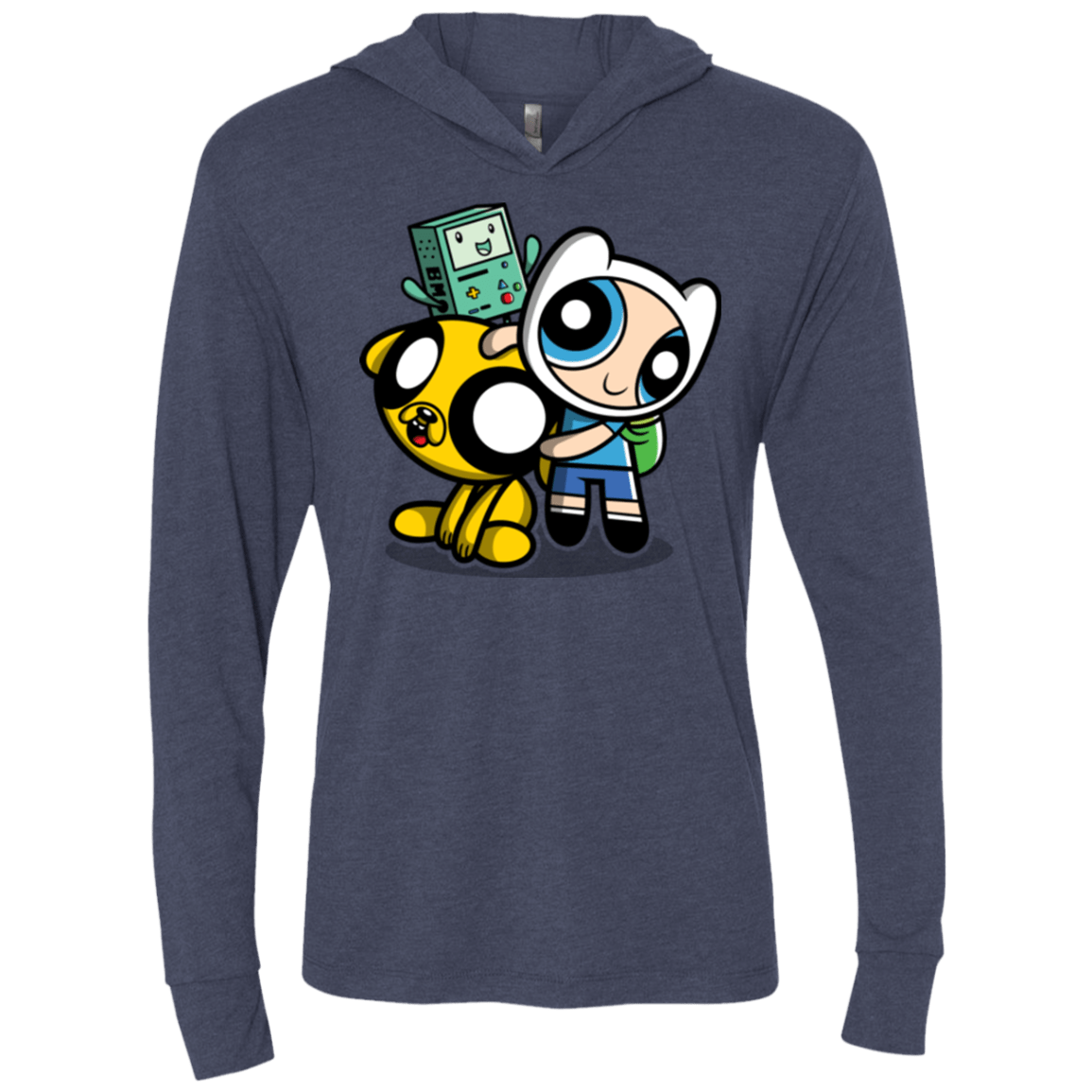 T-Shirts Vintage Navy / X-Small Adventure Puff Buds Triblend Long Sleeve Hoodie Tee