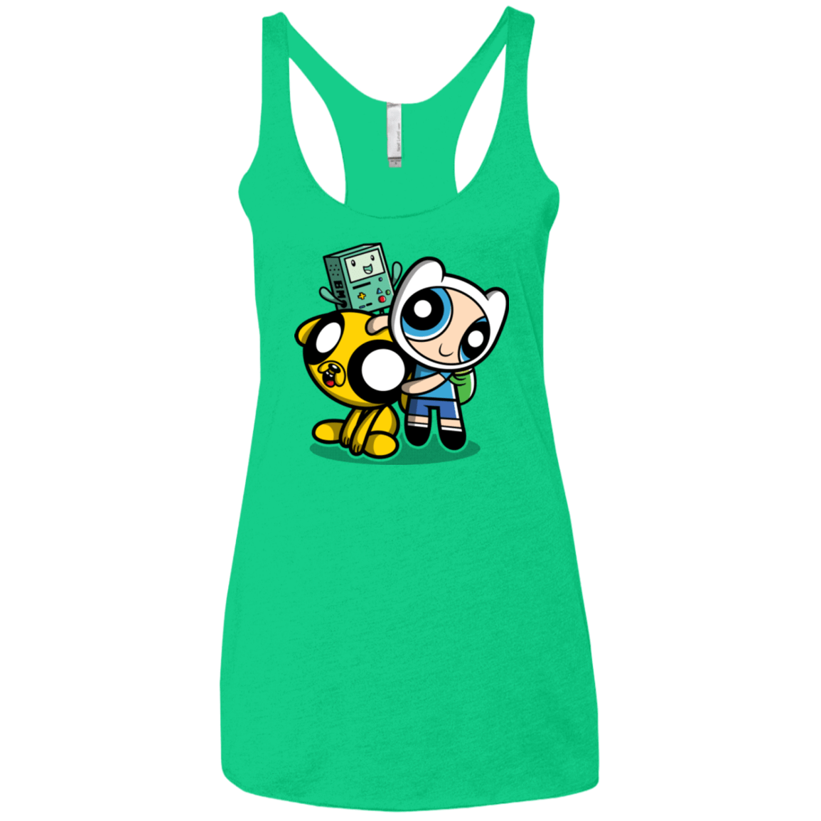 T-Shirts Envy / X-Small Adventure Puff Buds Women's Triblend Racerback Tank