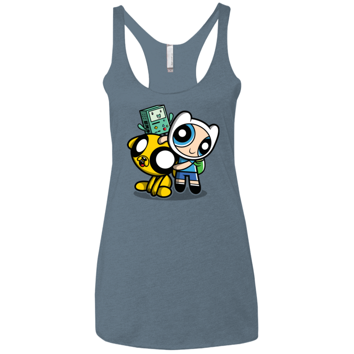 T-Shirts Indigo / X-Small Adventure Puff Buds Women's Triblend Racerback Tank