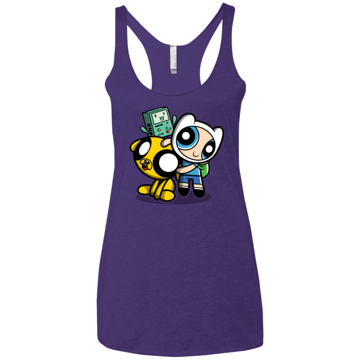 T-Shirts Purple / X-Small Adventure Puff Buds Women's Triblend Racerback Tank