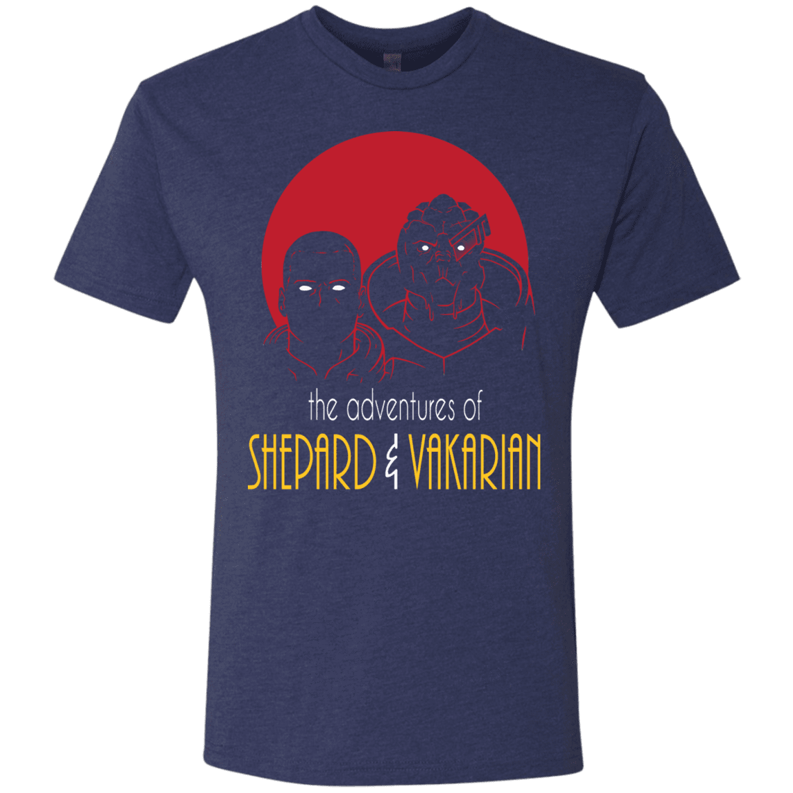 T-Shirts Vintage Navy / S Adventures of Broshep & Vakarian Men's Triblend T-Shirt