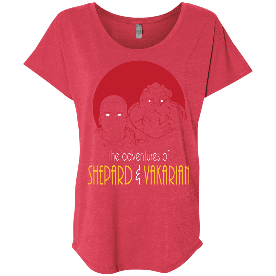T-Shirts Vintage Red / X-Small Adventures of Broshep & Vakarian Triblend Dolman Sleeve
