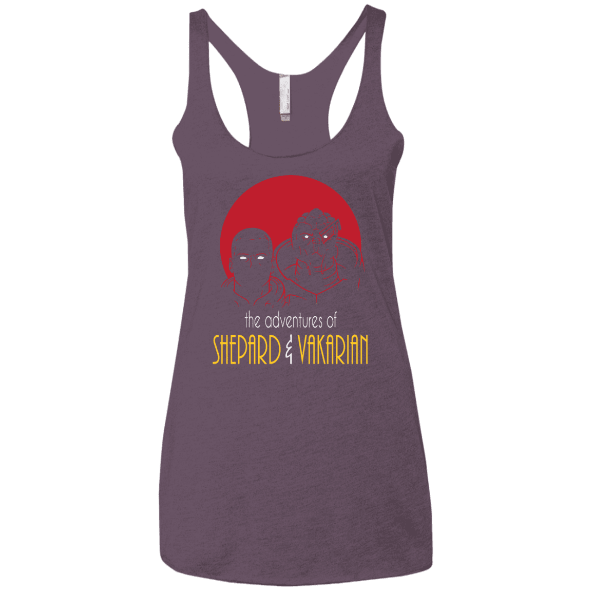 T-Shirts Vintage Purple / X-Small Adventures of Broshep & Vakarian Women's Triblend Racerback Tank