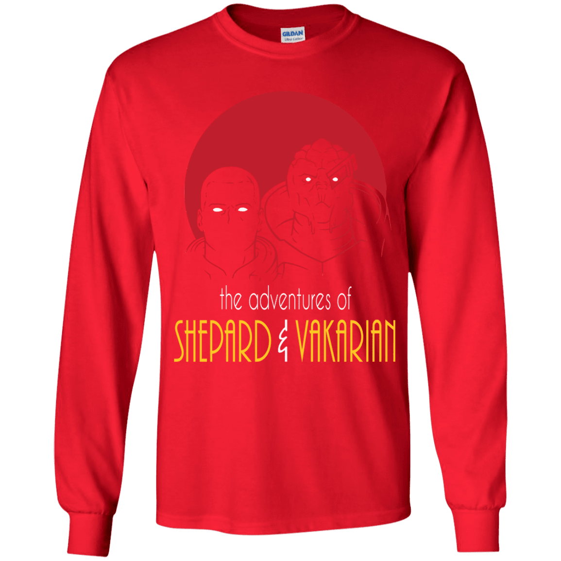 T-Shirts Red / YS Adventures of Broshep & Vakarian Youth Long Sleeve T-Shirt
