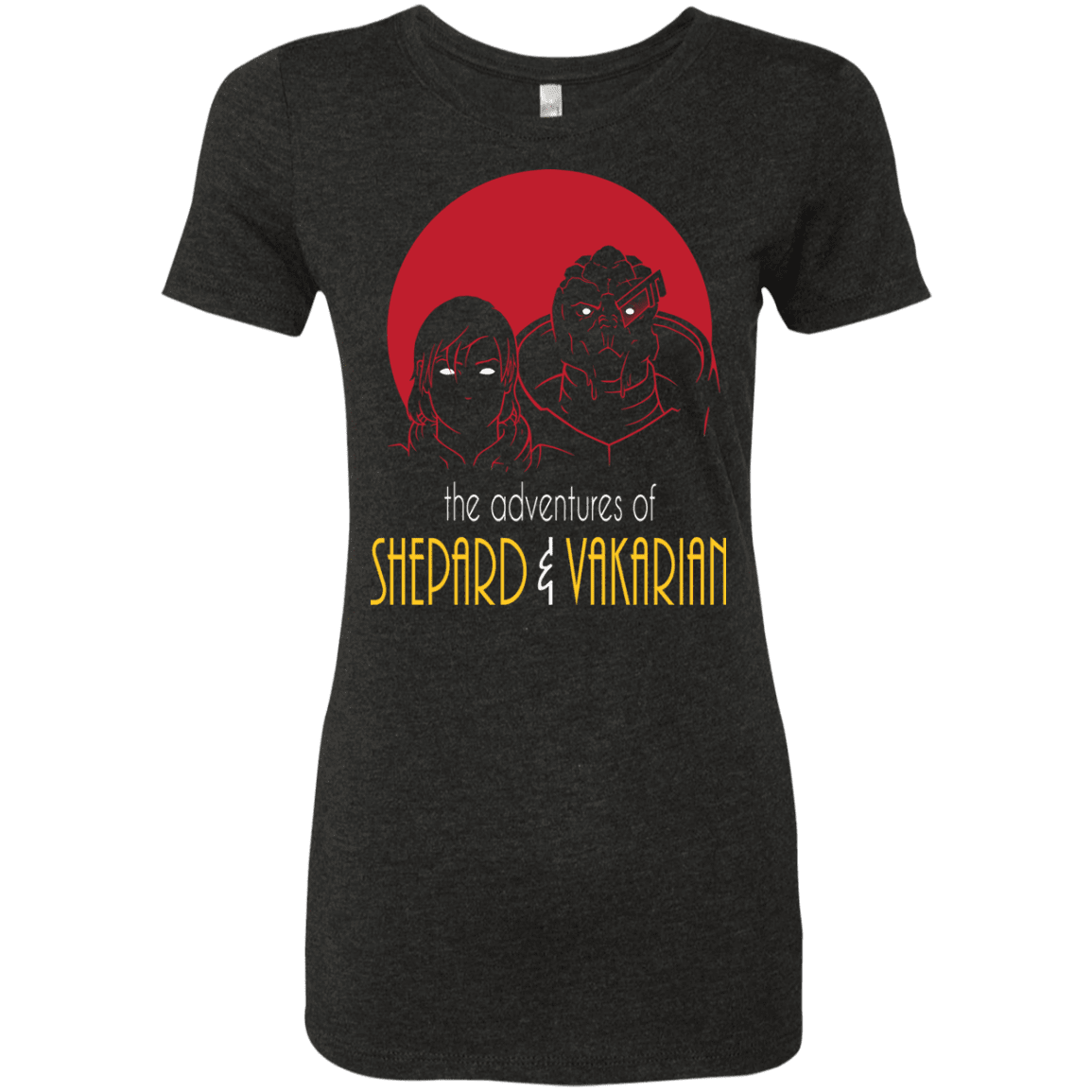 T-Shirts Vintage Black / S Adventures of Femshep & Vakarian Women's Triblend T-Shirt