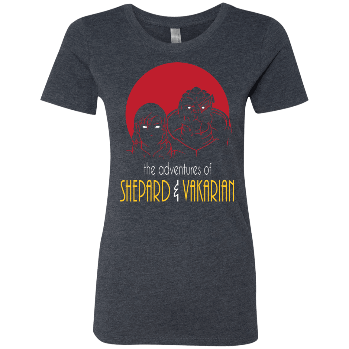 T-Shirts Vintage Navy / S Adventures of Femshep & Vakarian Women's Triblend T-Shirt