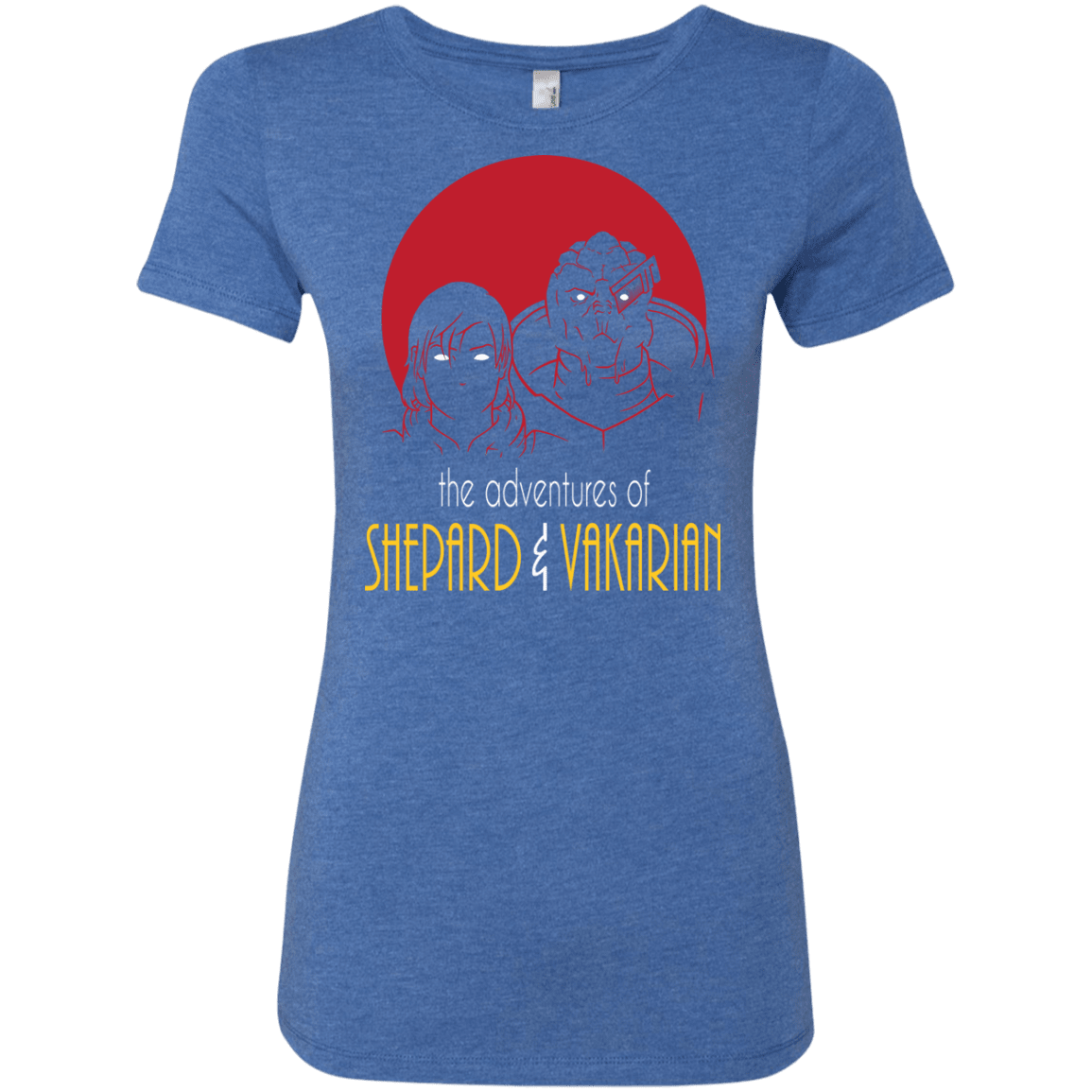 T-Shirts Vintage Royal / S Adventures of Femshep & Vakarian Women's Triblend T-Shirt