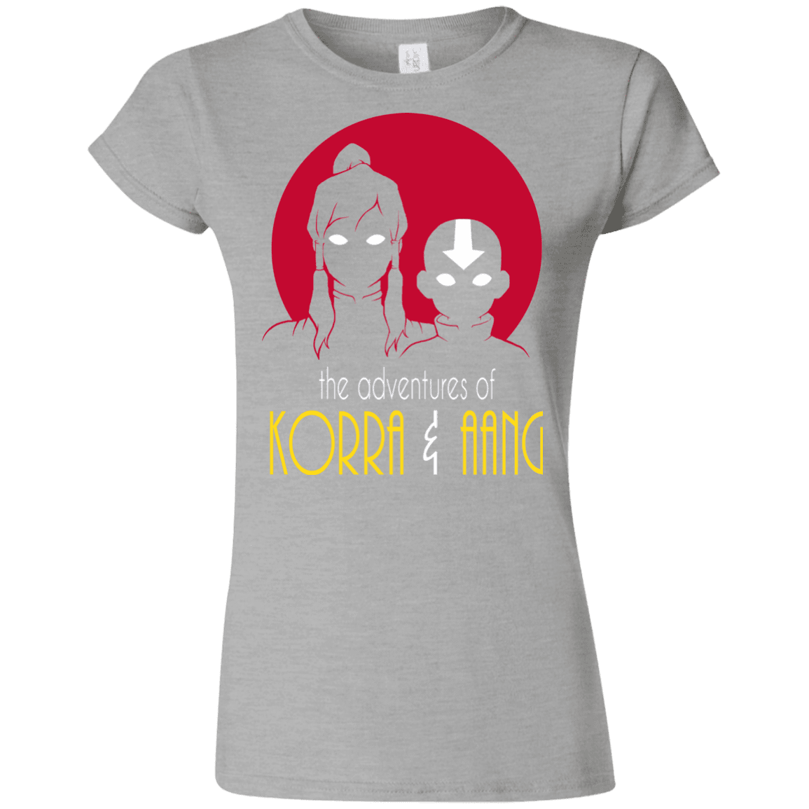 T-Shirts Sport Grey / S Adventures of Korra & Aang Junior Slimmer-Fit T-Shirt