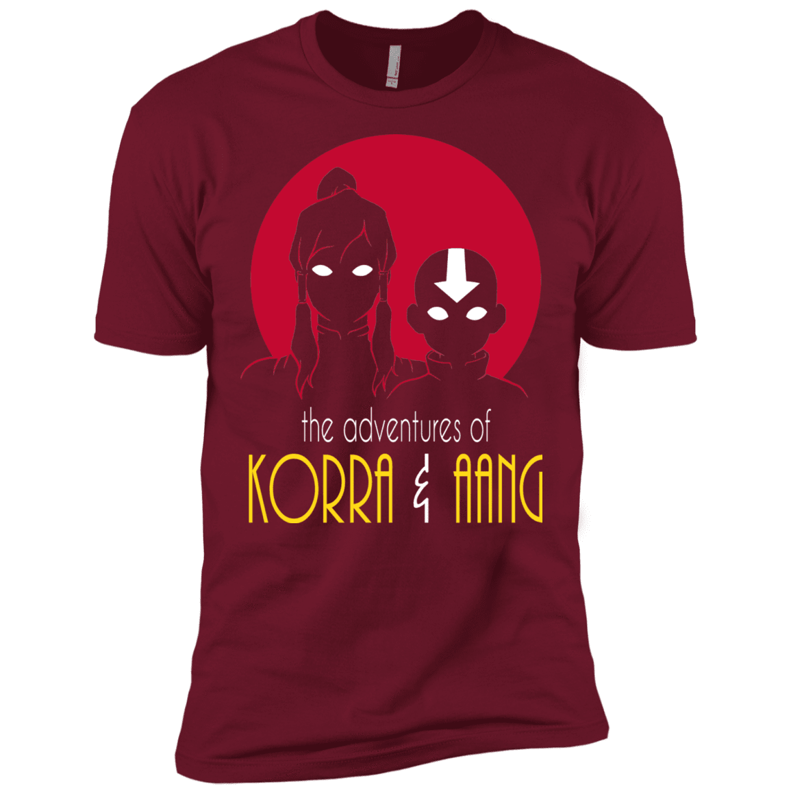 T-Shirts Cardinal / X-Small Adventures of Korra & Aang Men's Premium T-Shirt