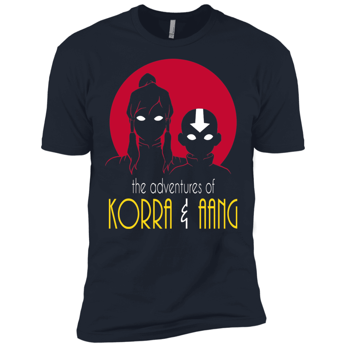 T-Shirts Midnight Navy / X-Small Adventures of Korra & Aang Men's Premium T-Shirt