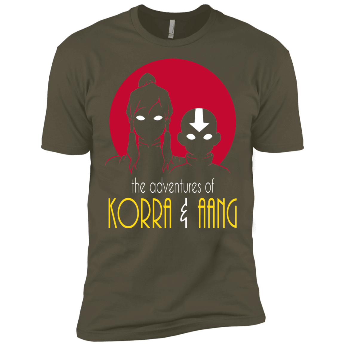 T-Shirts Military Green / X-Small Adventures of Korra & Aang Men's Premium T-Shirt