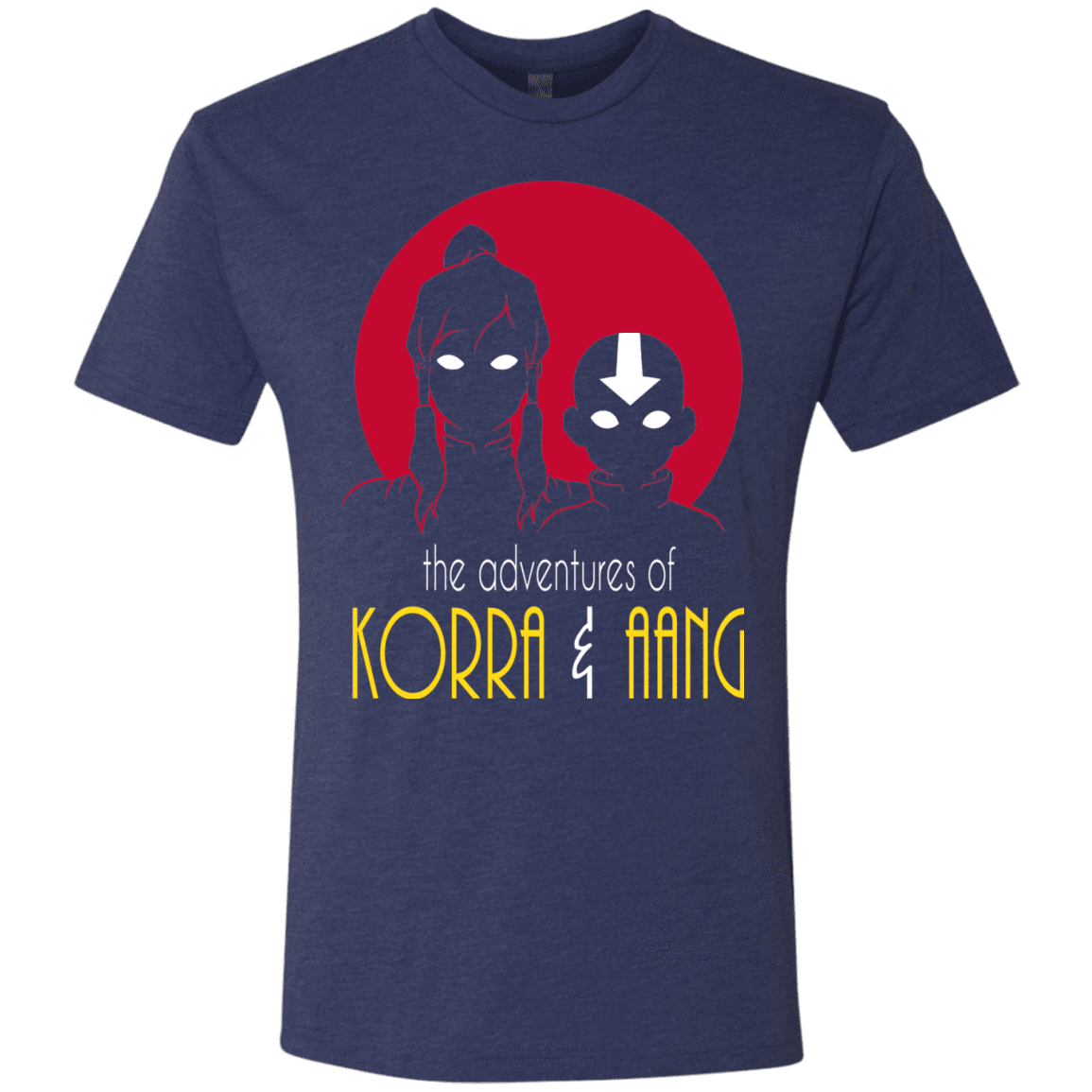 T-Shirts Vintage Navy / S Adventures of Korra & Aang Men's Triblend T-Shirt
