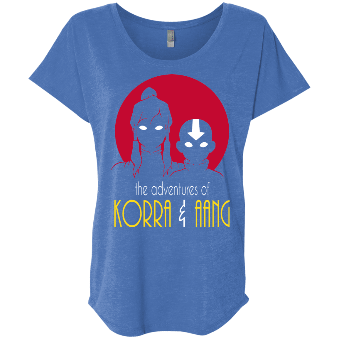 T-Shirts Vintage Royal / X-Small Adventures of Korra & Aang Triblend Dolman Sleeve