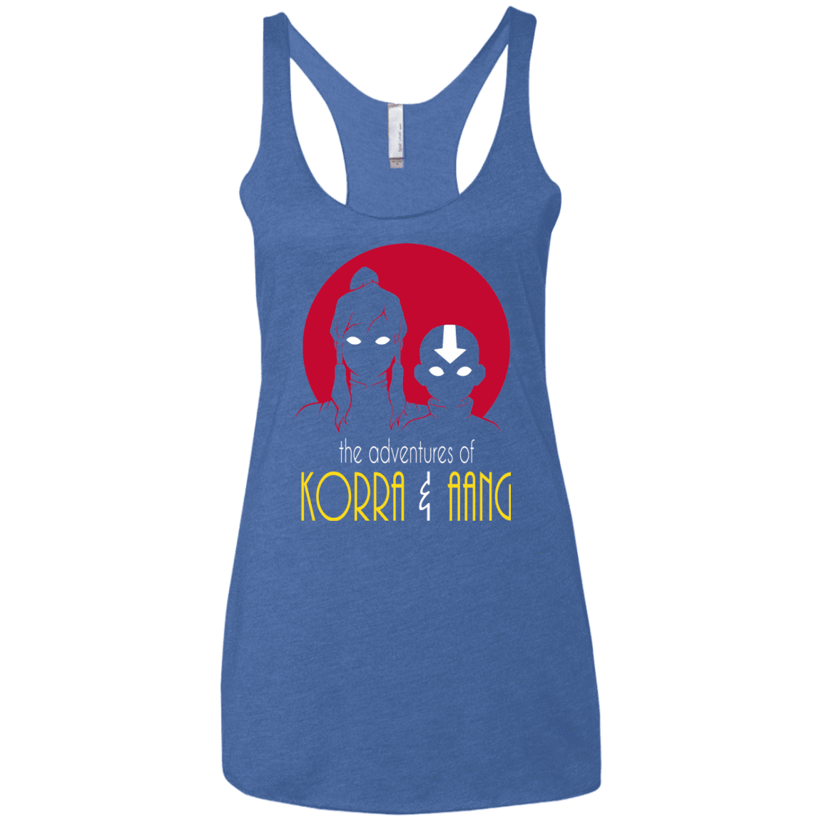 T-Shirts Vintage Royal / X-Small Adventures of Korra & Aang Women's Triblend Racerback Tank