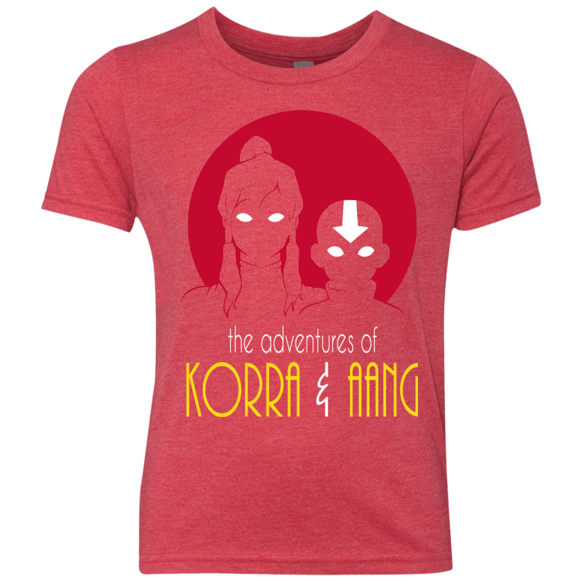 T-Shirts Vintage Red / YXS Adventures of Korra & Aang Youth Triblend T-Shirt