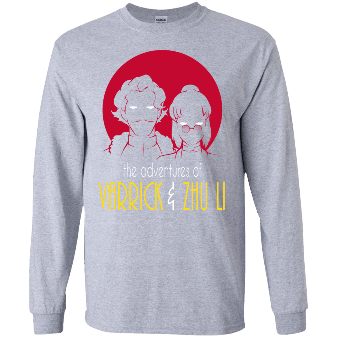 T-Shirts Sport Grey / S Adventures of Varrick & Zhu Li Men's Long Sleeve T-Shirt
