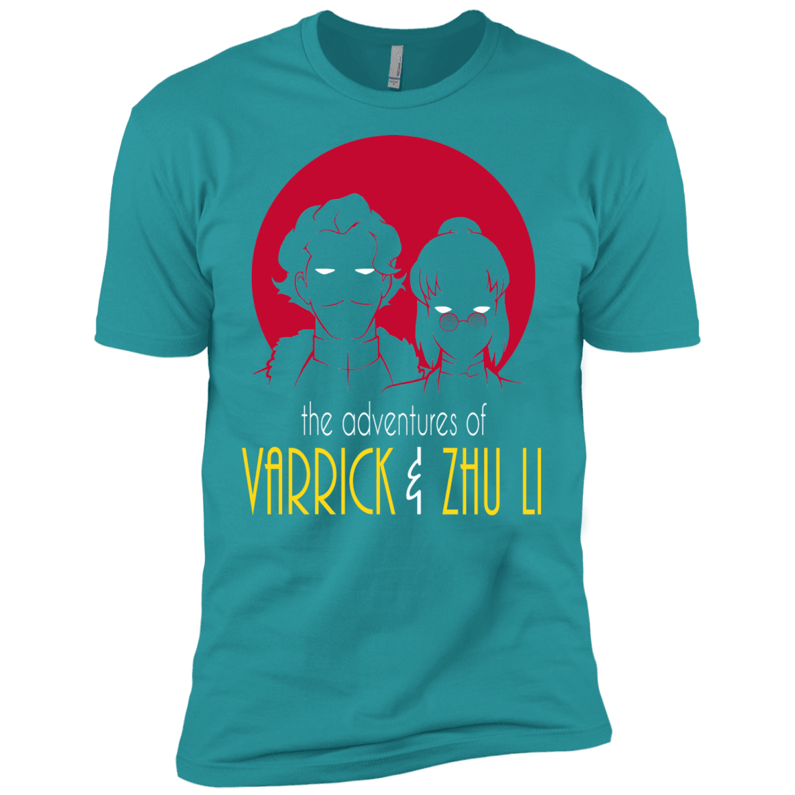 T-Shirts Tahiti Blue / X-Small Adventures of Varrick & Zhu Li Men's Premium T-Shirt
