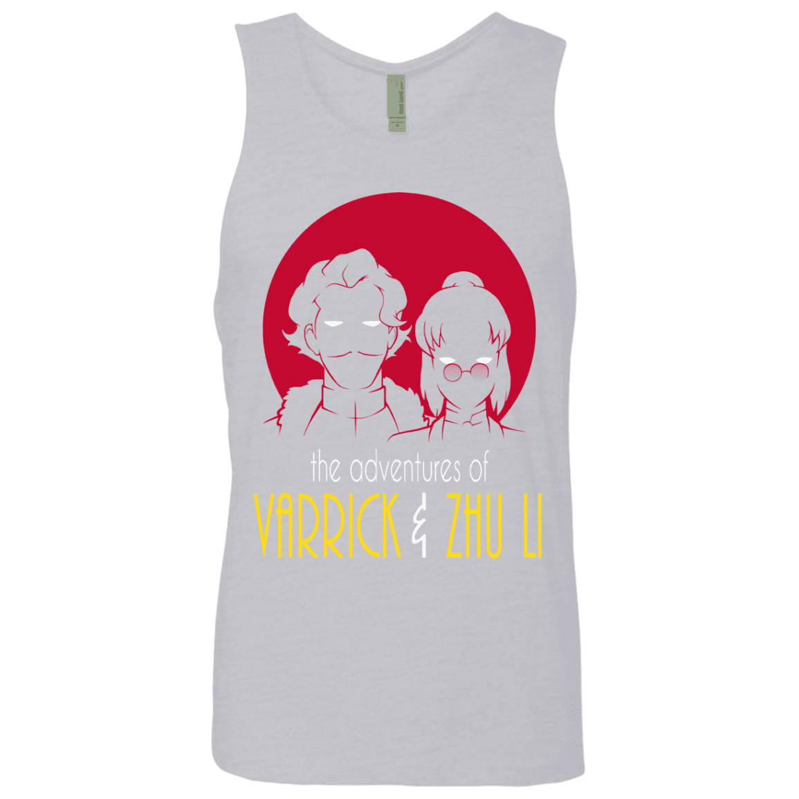 T-Shirts Heather Grey / S Adventures of Varrick & Zhu Li Men's Premium Tank Top