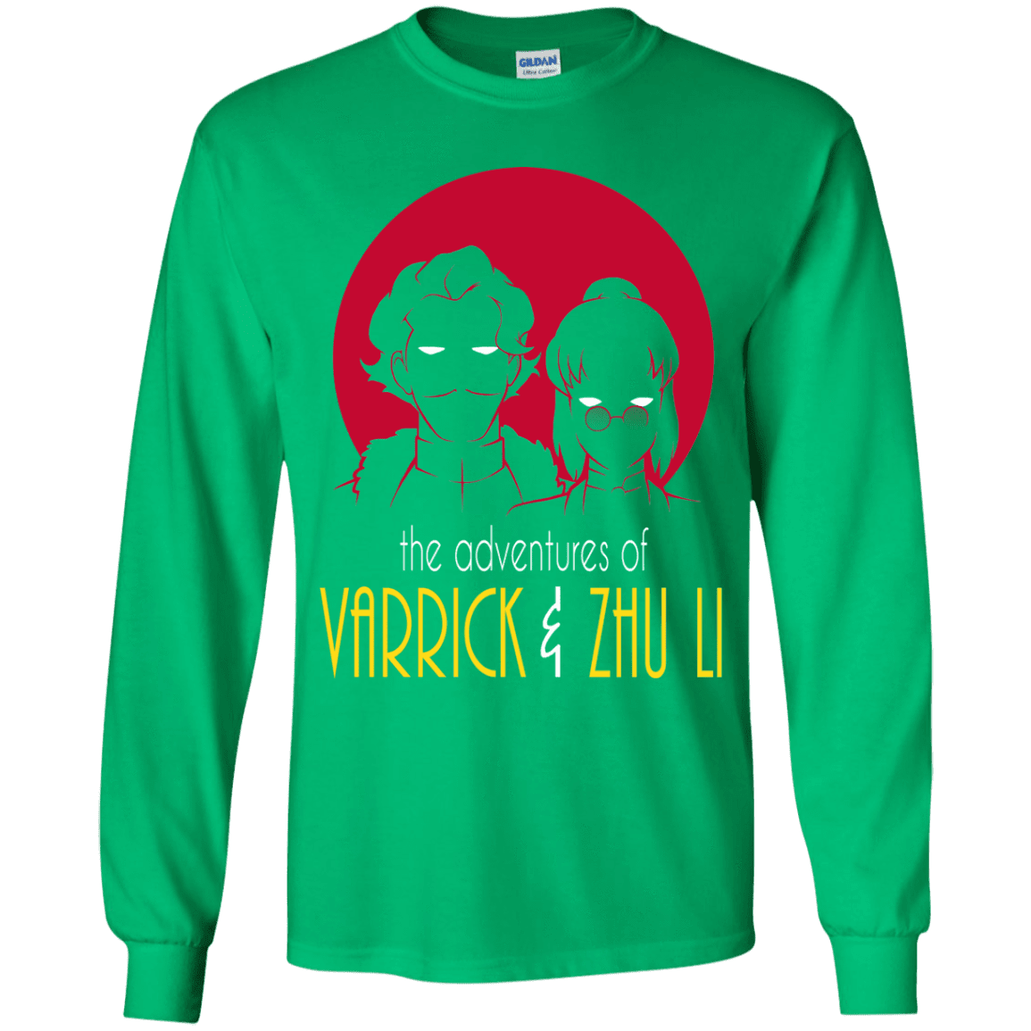T-Shirts Irish Green / YS Adventures of Varrick & Zhu Li Youth Long Sleeve T-Shirt