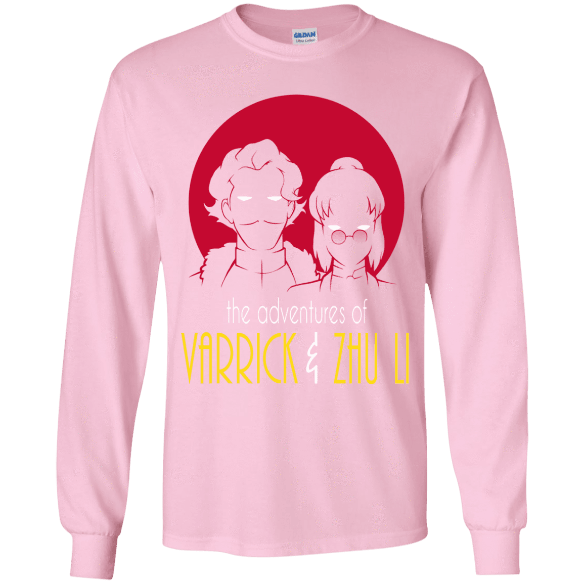 T-Shirts Light Pink / YS Adventures of Varrick & Zhu Li Youth Long Sleeve T-Shirt