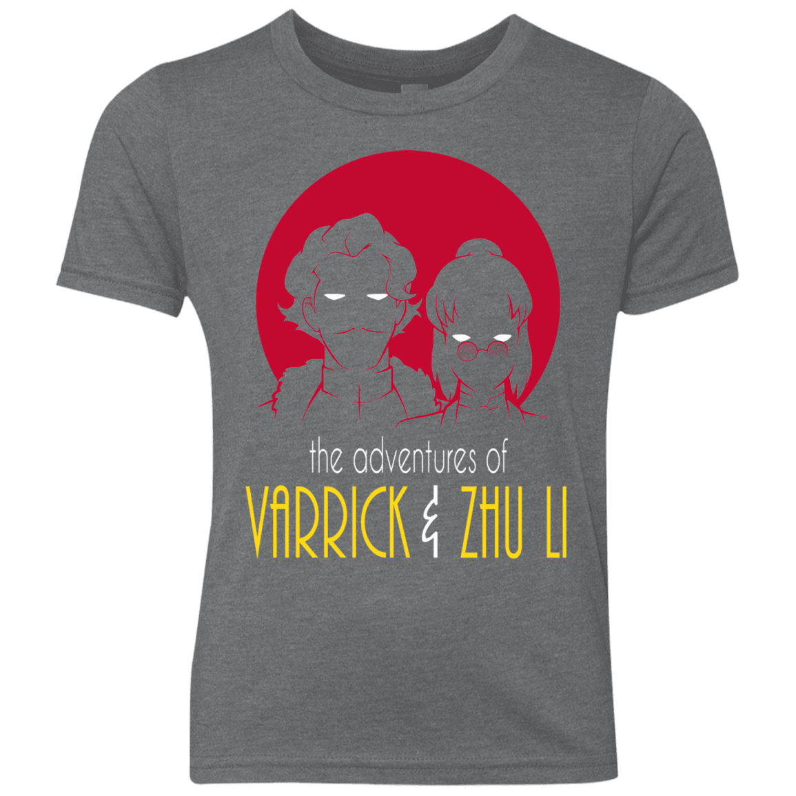 T-Shirts Premium Heather / YXS Adventures of Varrick & Zhu Li Youth Triblend T-Shirt