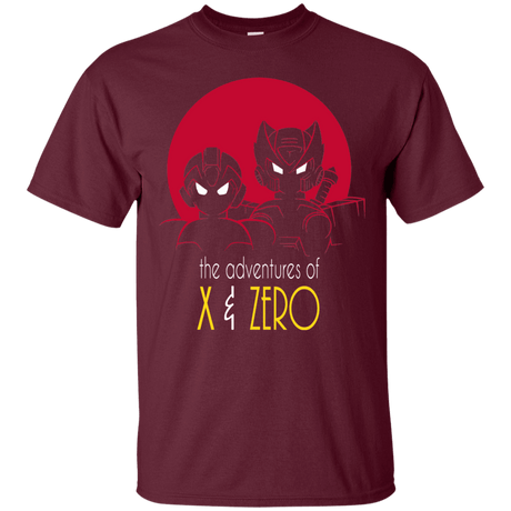 T-Shirts Maroon / S Adventures of X & Zero T-Shirt