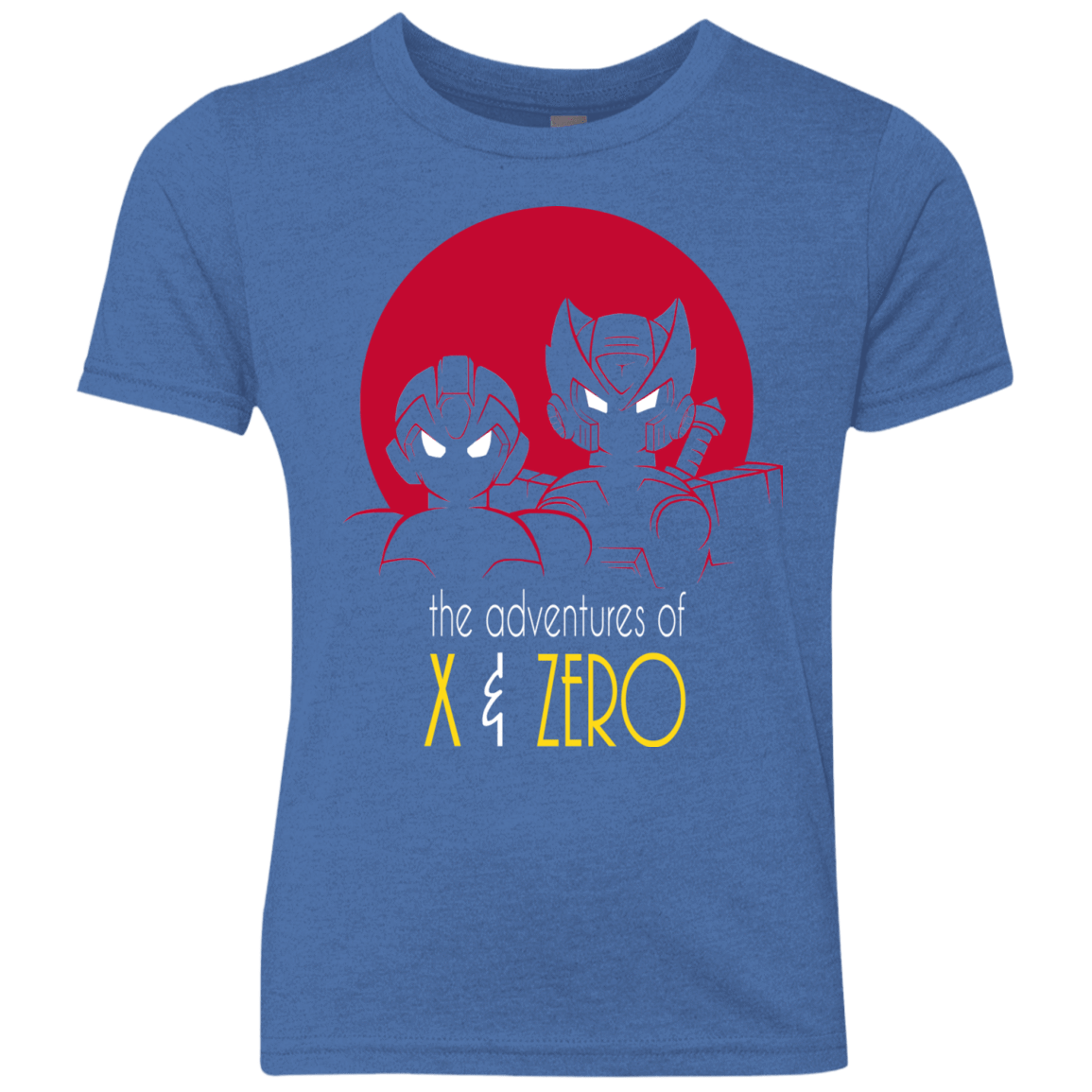 T-Shirts Vintage Royal / YXS Adventures of X & Zero Youth Triblend T-Shirt