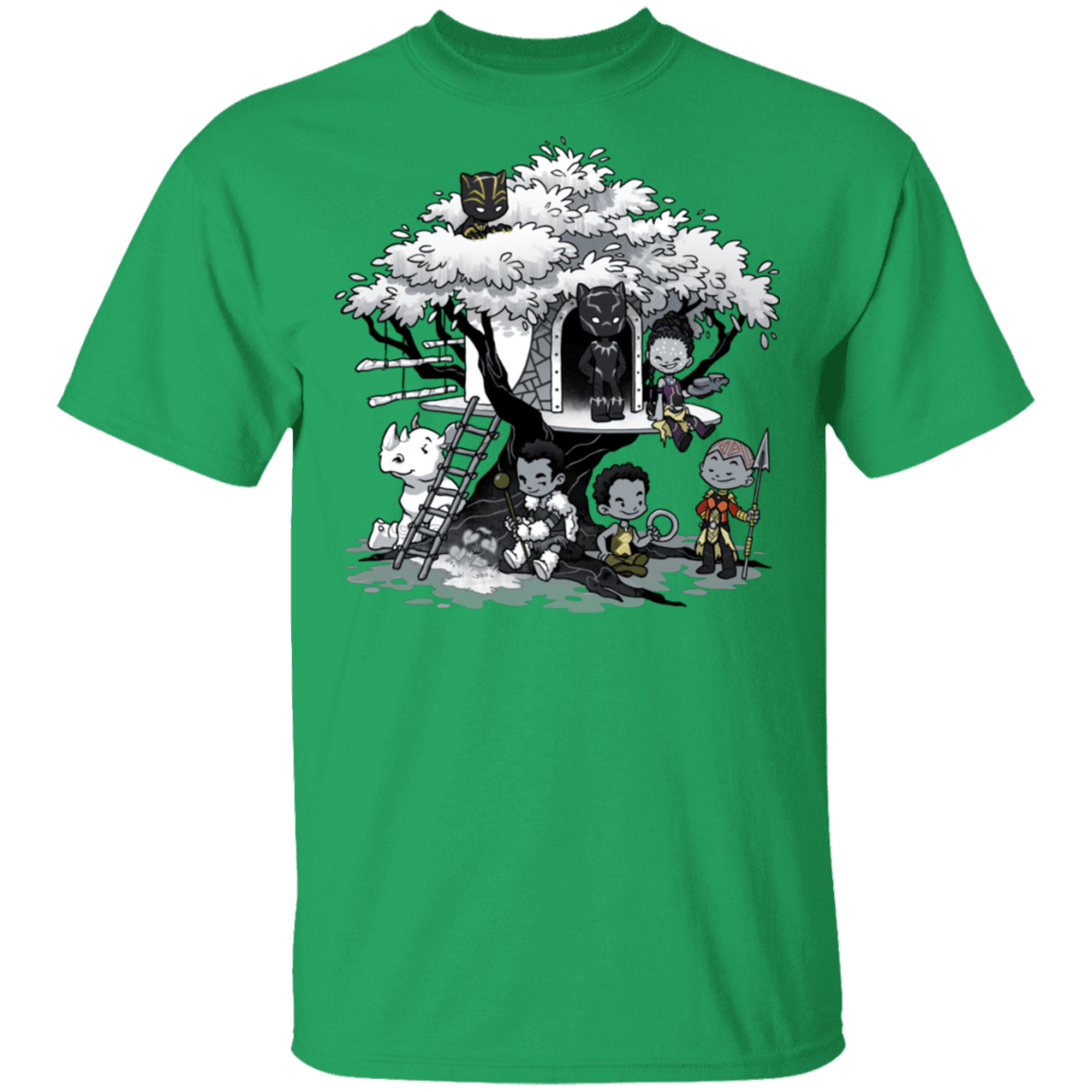T-Shirts Irish Green / S African Treehouse T-Shirt