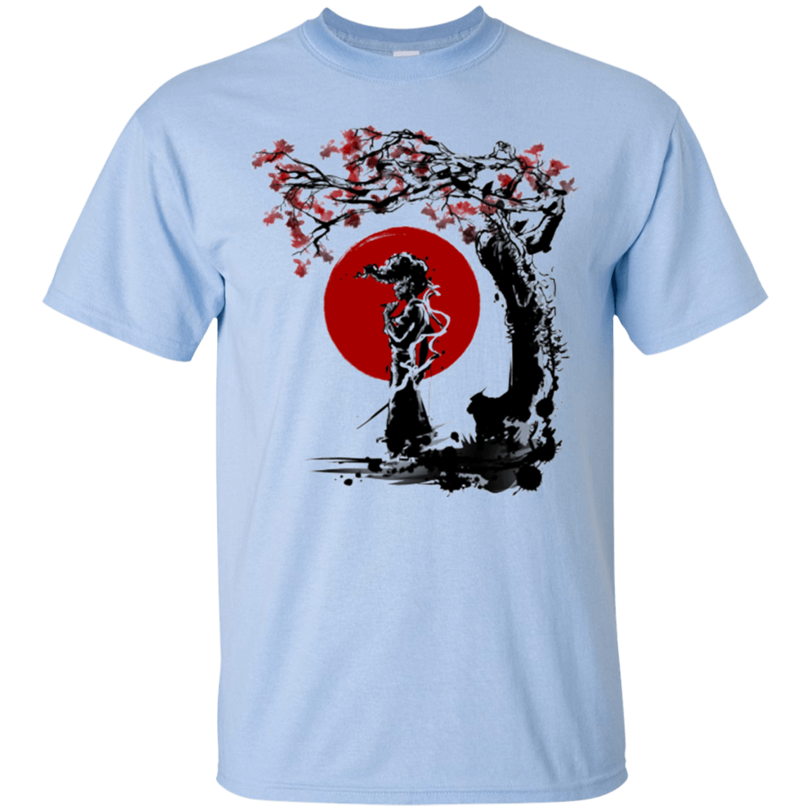 T-Shirts Light Blue / Small Afro under the sun T-Shirt