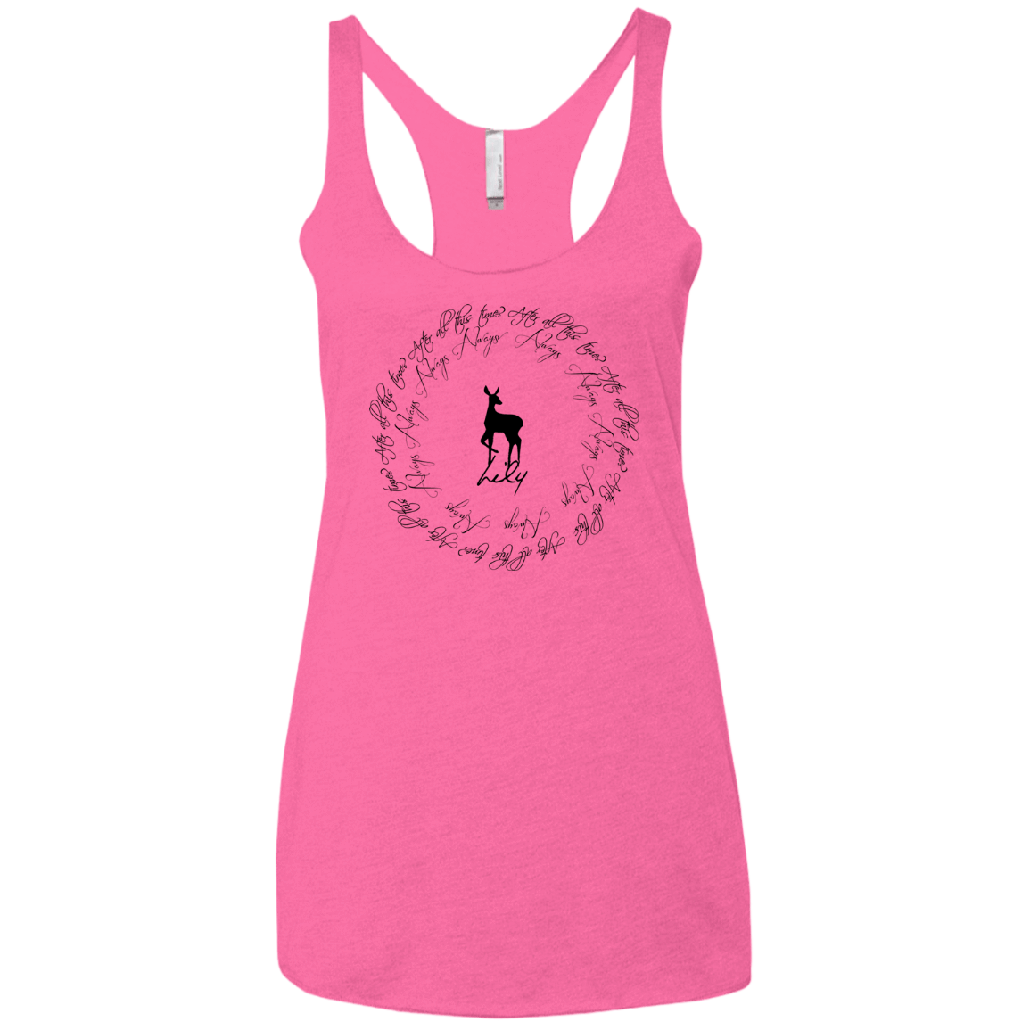 T-Shirts Vintage Pink / X-Small After All This Time- Lily Women's Triblend Racerback Tank