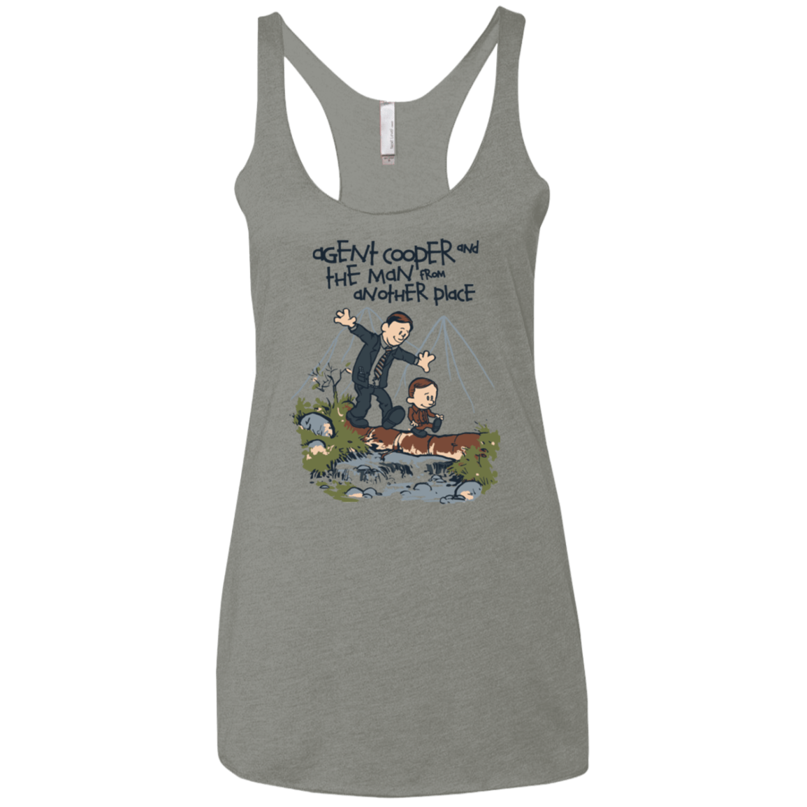 T-Shirts Venetian Grey / X-Small Agent Cooper and Women's Triblend Racerback Tank