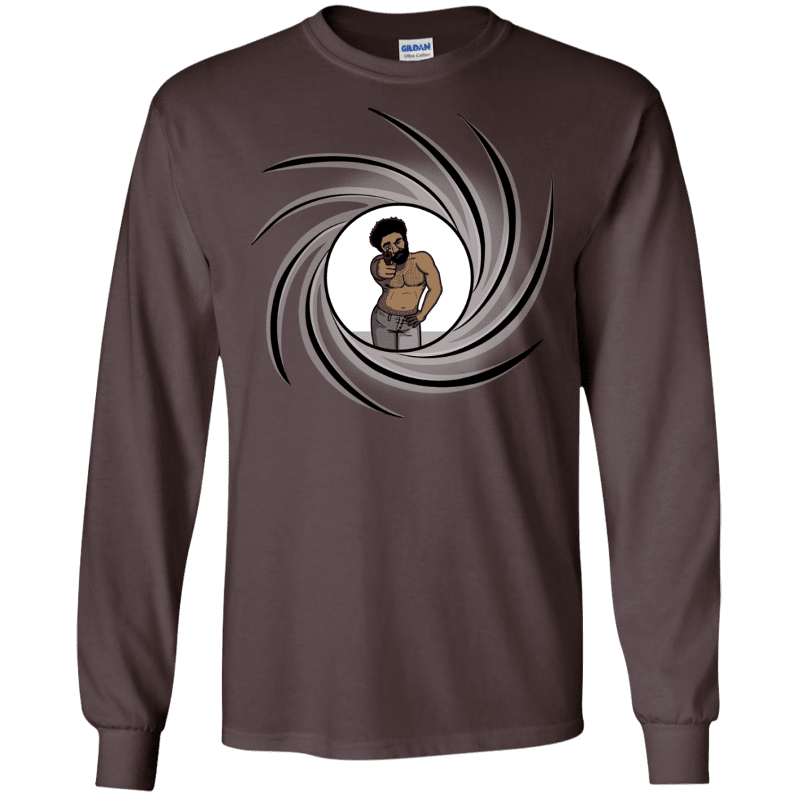 T-Shirts Dark Chocolate / S Agent Gambino Men's Long Sleeve T-Shirt