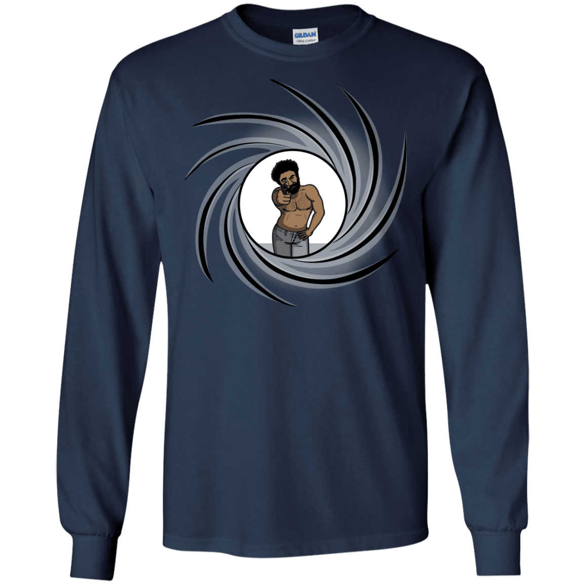 T-Shirts Navy / S Agent Gambino Men's Long Sleeve T-Shirt