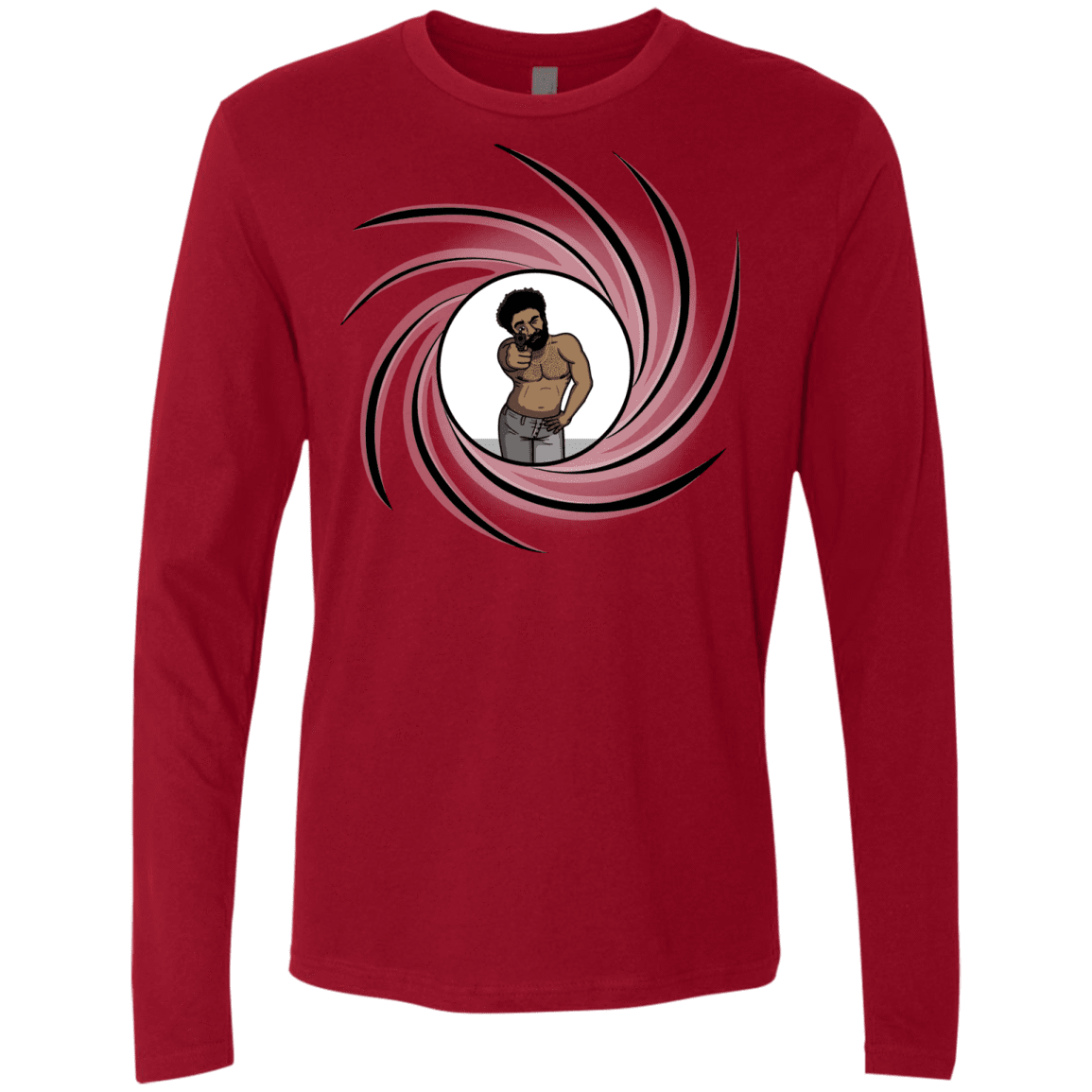 T-Shirts Cardinal / S Agent Gambino Men's Premium Long Sleeve