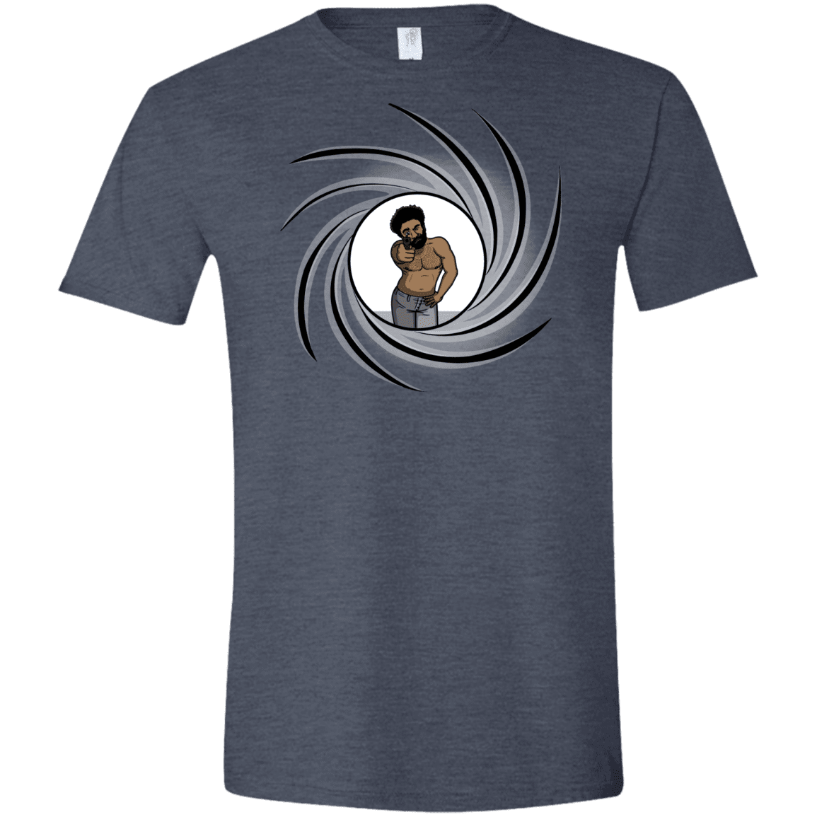 T-Shirts Heather Navy / S Agent Gambino Men's Semi-Fitted Softstyle